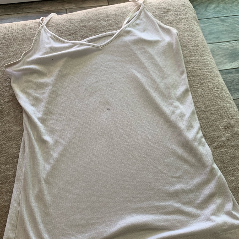 White tank top